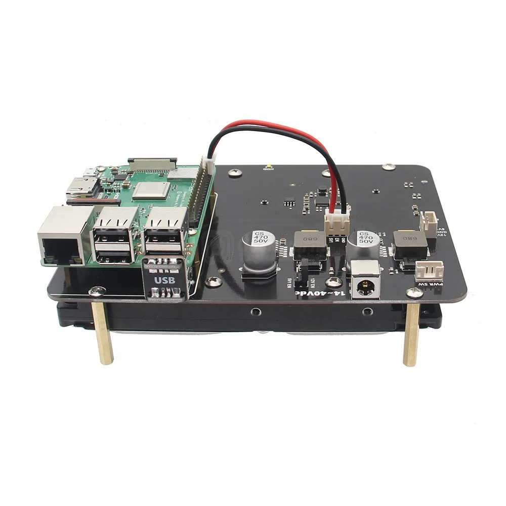 

Raspberry Pie 3B+ X830 Raspberry Storage Extension Board Compatible with 3.5 Inch Mechanical Hard Disk Support 10T Hard Disk