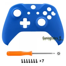 Подгонянная мягкая сенсорная синяя Передняя Крышка корпуса Лицевая панель для Xbox One X& One S контроллер