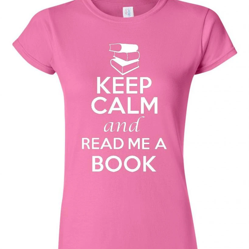 Junior Keep Calm and Read Me A Book T- Shirt Tee
