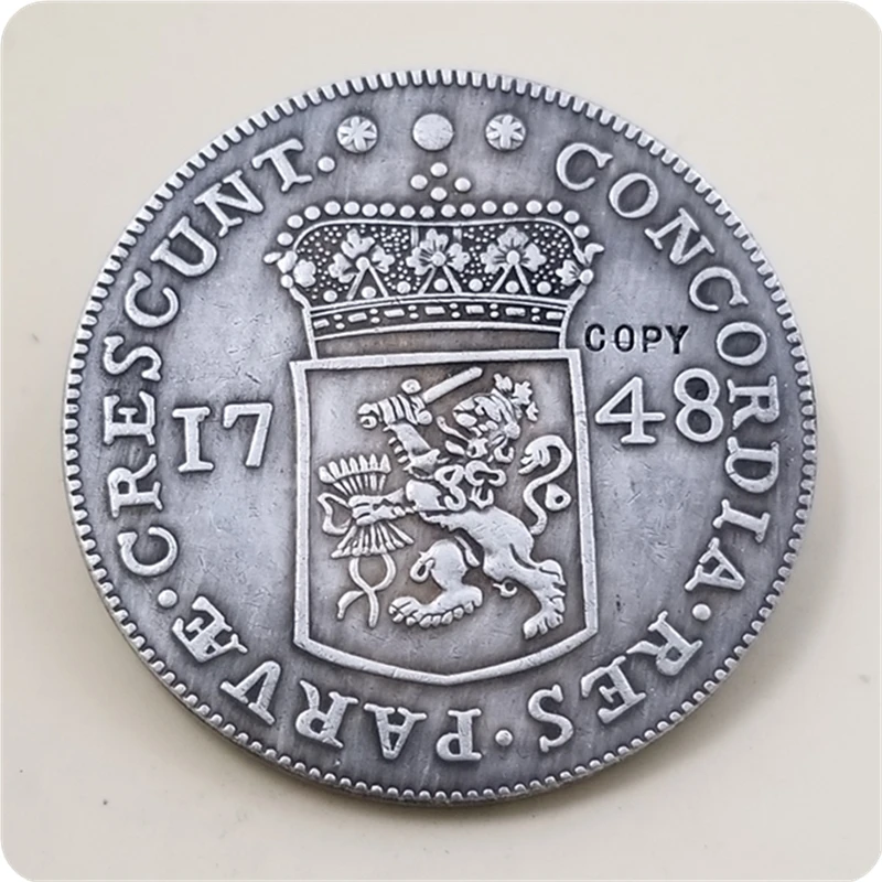 

1748 Dutch Republic (Zeeland) 1 Ducat COPY COIN FREE SHIPPING