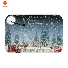 3D Merry Christmas Прямоугольная форма Подушка Прихожая ковер для кухни коврики для туалета Ванна Анти-скольжения коврики для пола Rug40x60/50x80 cm