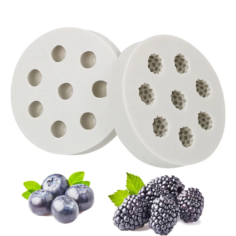 SEAAN Chocolade Gebak Tool 3D Raspberry Blueberry Shape Silicone Mold Sugarcraft Bakken Tool Cake Decorating Mould Taart Tools SEAAN Chocolade Gebak Tool 3D Raspberry Blueberry Shape Silicone Mold Sugarcraft Bakken Tool Cake Decorating Mould Taart Tools