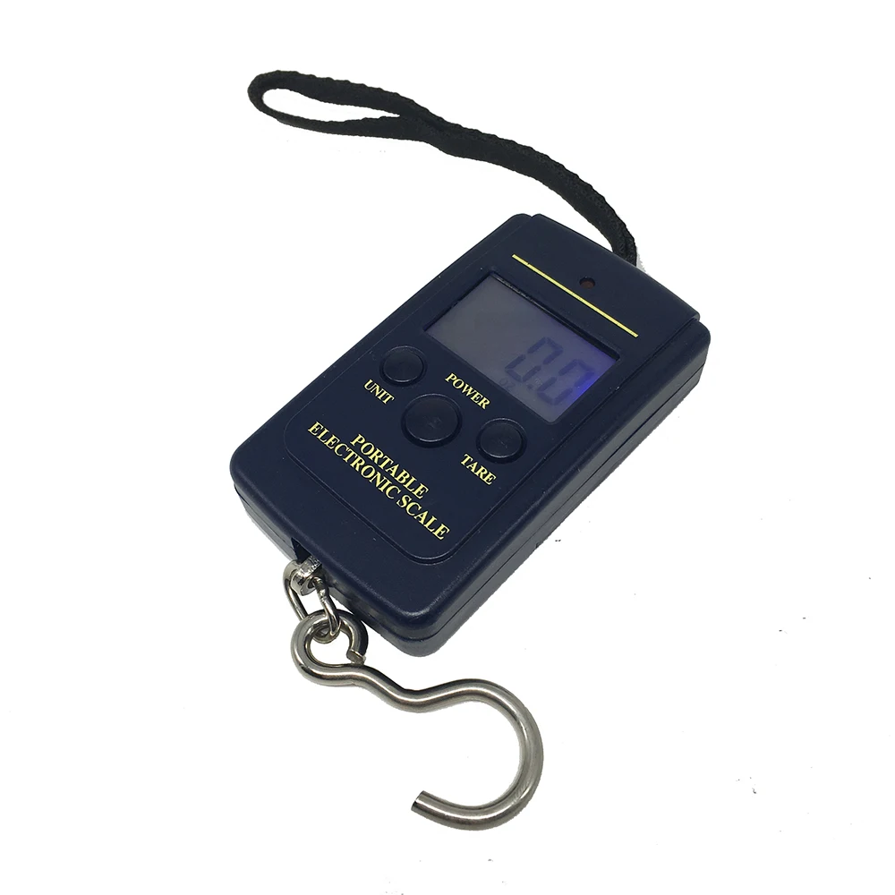 Портативный 40 кг/10 г цифровые карманные весы с крючком электронные весы подвесные Рыбалка Чемодан по всему миру магазин
