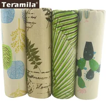 Boosew хлопчатобумажная льняная ткань Telas 4 шт. 45x45 см DIY шитьё для подушки занавес патчи с цветочным рисунком африканская Анкара ткань