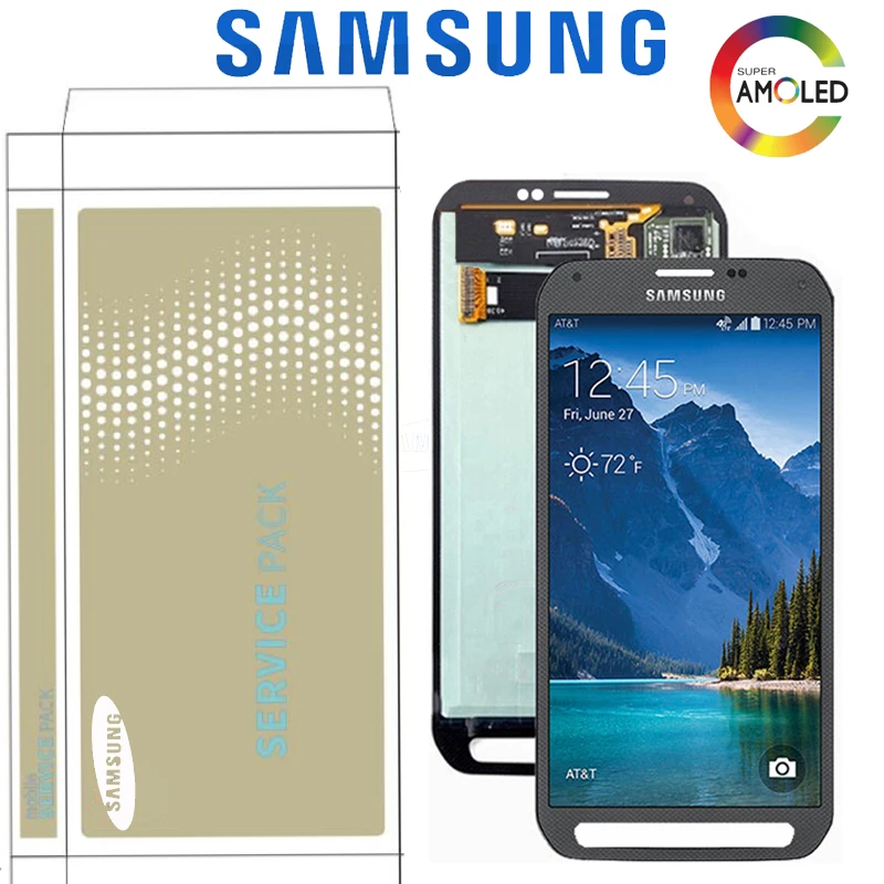 

Original 5.1'' Guarantee Super AMOLED For Samsung Galaxy S5 Active G870 LCD Display Screen Touch Screen Digitizer Replacement