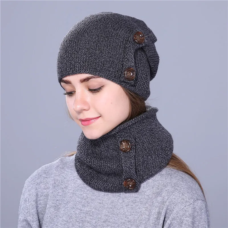 Модная зимняя шапка Xthree вязаная Шапка бини шарф новая Толстая шапка|winter hats for