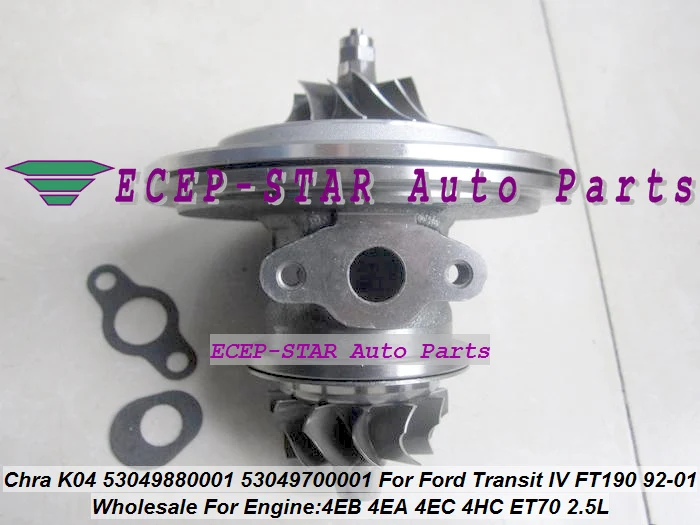 Turbo Cartridge Chra Core K04 53049880001 53049700001 1057139 Turbocharger For Ford Transit IV FT 190 4EB 4EA 4EC (2)