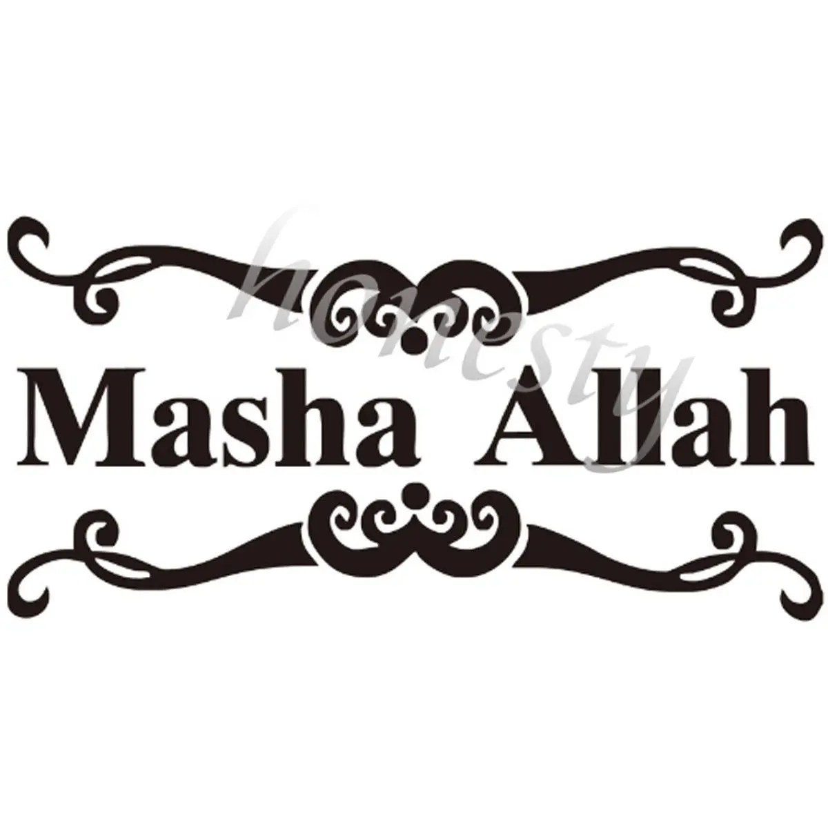 MASHA ALLAH GOD WILL MUSLIM ISLAM Decal Sticker Car Truck Motorcycle Window Ipad