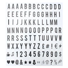 104 шт. кинематографический лайтбокс Замена букв и цифр знаки черный для A4 свет письмо знак коробки доска для сообщений 65,4x35 мм(LE