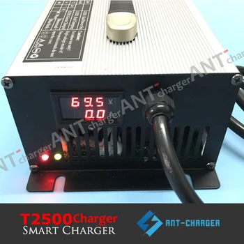 

Customized 2500W 88.2V 23A Smart Charger for 72V 21s Lithium Ion/Lipo/Li-ion Battery in Series with Display
