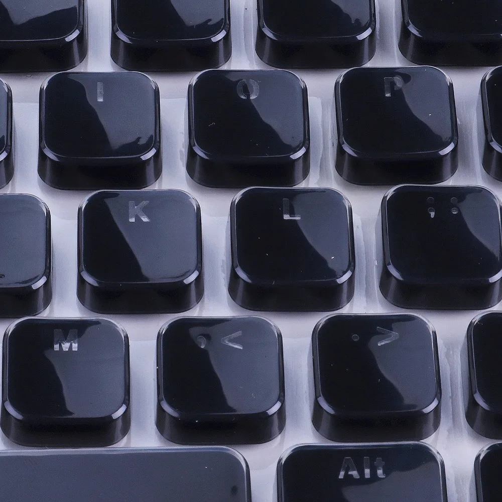 Ретро двойной выстрел впрыска белый двухцветный Кристалл край Keycaps для