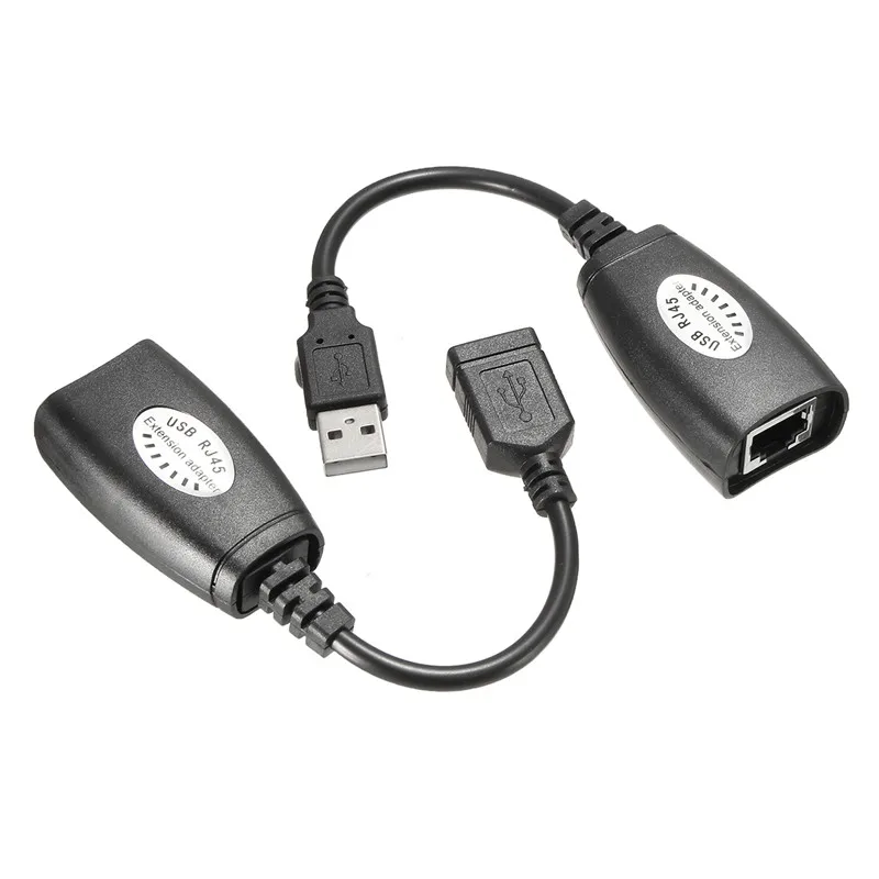 1 комплект USB 2 0 к CAT5E CAT6E RJ45 LAN модем удлинитель адаптер кабель для веб камеры