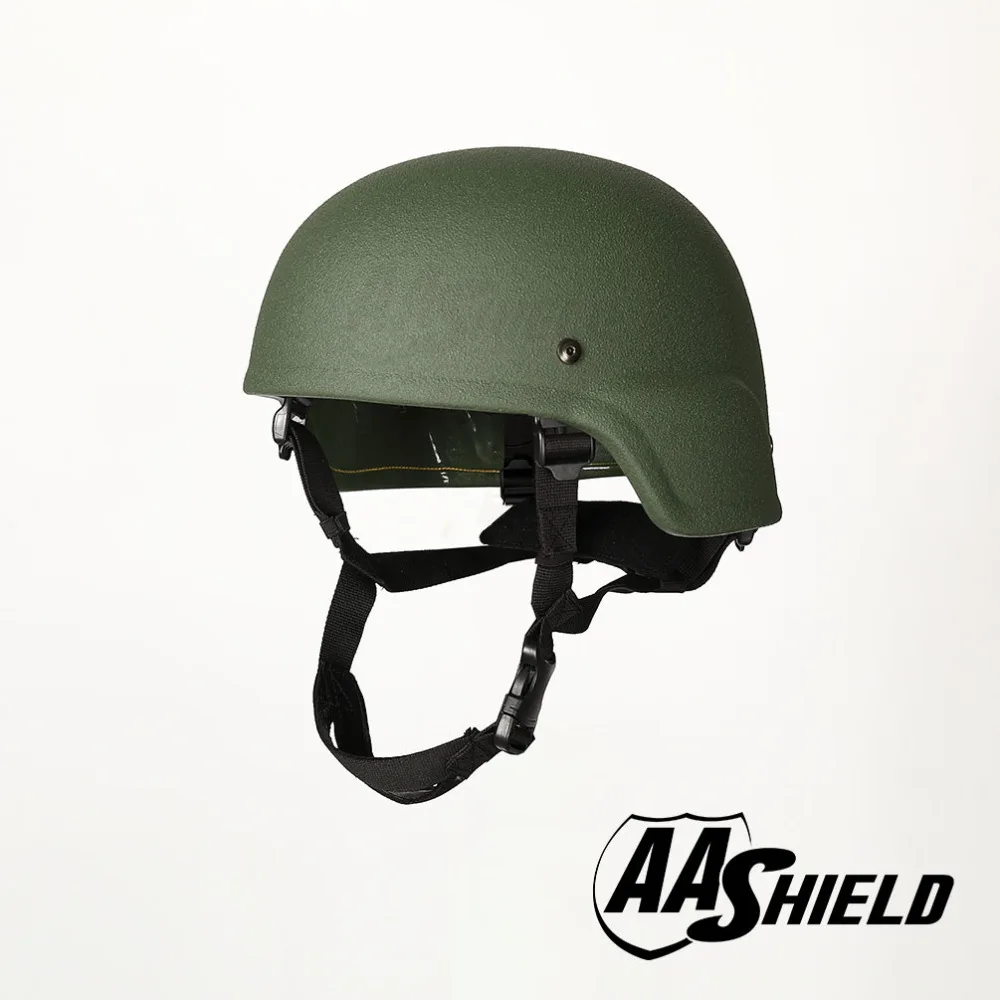 AA Shield Ballistic ACH MICH Tactical Kevlar Helmet Color OD Green