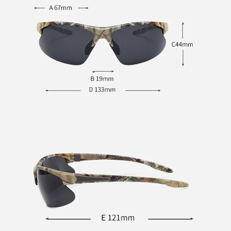 Men Polarized Glasses Ultralight Windproof UV Protective Fishing Cycling Sport Sunglasses MC889
