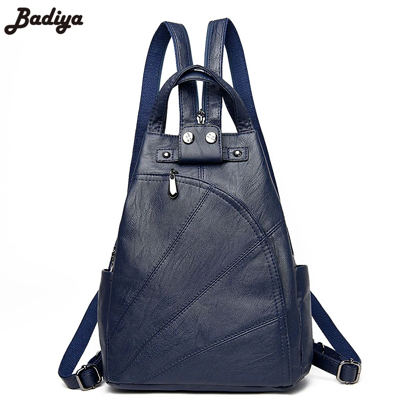 

Fashion Multifunction PU Leather Chest Pack Small Shoulder Bag Lady Dual Function Designer Women Messenger Bag Casual Daypack