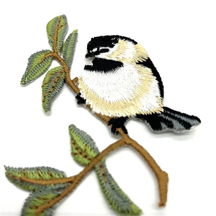 embroidery birds patches for clothing 4