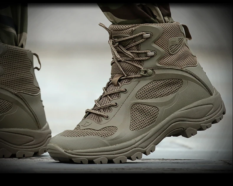 Сезон весна-осень; мужские армейские ботинки в стиле милитари; мужские кроссовки; тактические ботинки; тактическая обувь; военные дышащие ботильоны; высокое качество; Botas