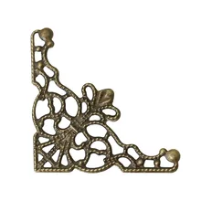 Doreen Box Lovely 50 бронзовый тон филигранные треугольные Обертывания Разъемы(B13807