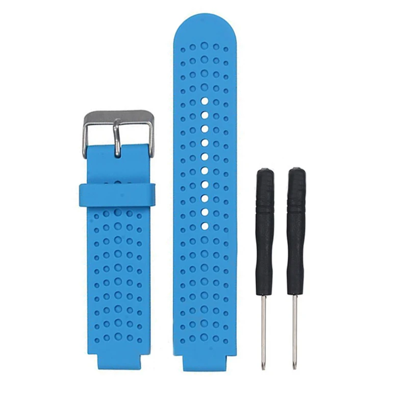 Sports Safety Silicone Replacement Wrist Support Band Strap Wristband for Garmin Forerunner 220/230/235/620/630 Bracelet