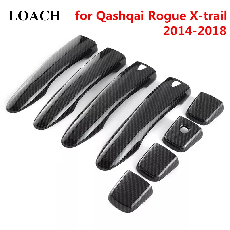 Наклейки на дверные ручки для Nissan Qashqai J11 Rogue X trail 2014 2018 2015 2016 17|Внешние ручки| |
