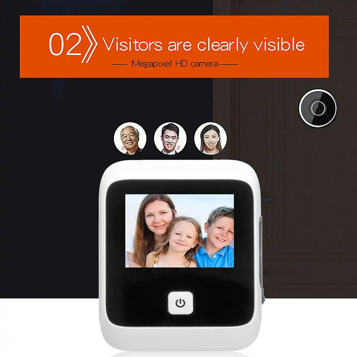 3,0 дюймов цифровой умный Визуальный дверной звонок Домашний Беспроводной Дверной дверной звонок для безопасности дверной глазок Дверь глаз