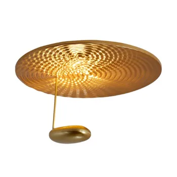 

Post Modern Led Ceiling Light Novetly Droplet Mini Parled Round Metal Led Ceiling Lamp UFO Shape Restaurant Dinning Room Light