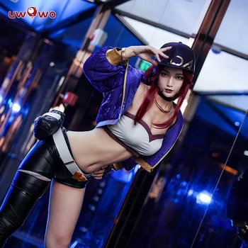 

UWOWO Sexy Cosplay VERSION Game League Of Legends K/DA Akali Cosplay Costume For Women