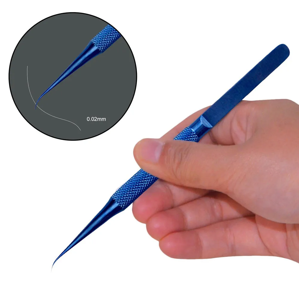  Titanium alloy tweezers professional maintenance tool 0.15mm edge precision fingerprint tweezers Ap