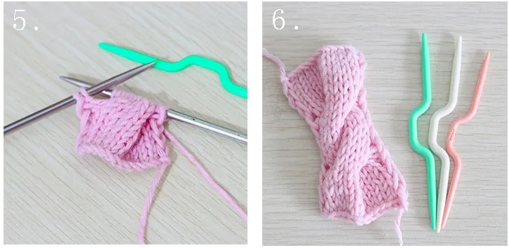 3 размера ABS пластиковый крючок для вязания спиц свитер глушитель инструменты для плетения изогнутые спицы инструмент для рукоделия