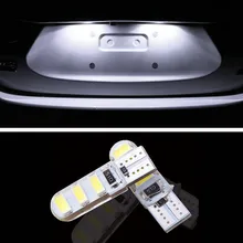1 pcs super brilhante Luz Da placa de Licença Não T10 Erro 6SMD 5630 LED Para Ford Fiesta MK4/Fiesta 6/Mondeo 2 3 Carro Styling