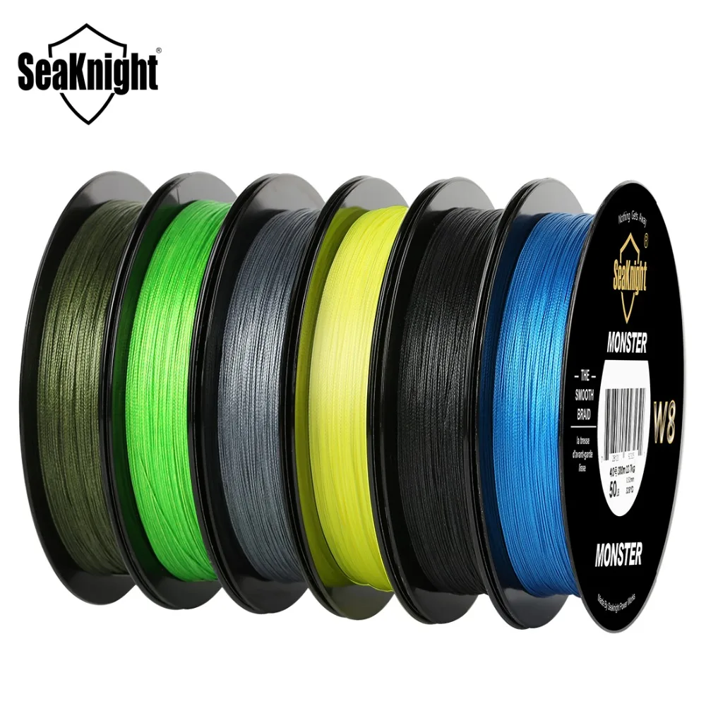 

SeaKnight 10pcs MONSTER W8 300M 8 Strands PE Fishing Line Braided Line Smooth Multifilament Fishing Line 7 Colors Wholesale 10pc