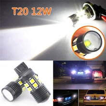 JX-LCLYL 2 шт. T20 7443 7440 12 Вт 12SMD светодиодный автомобильный тормоз лампа стоп-сигнала, белый цвет