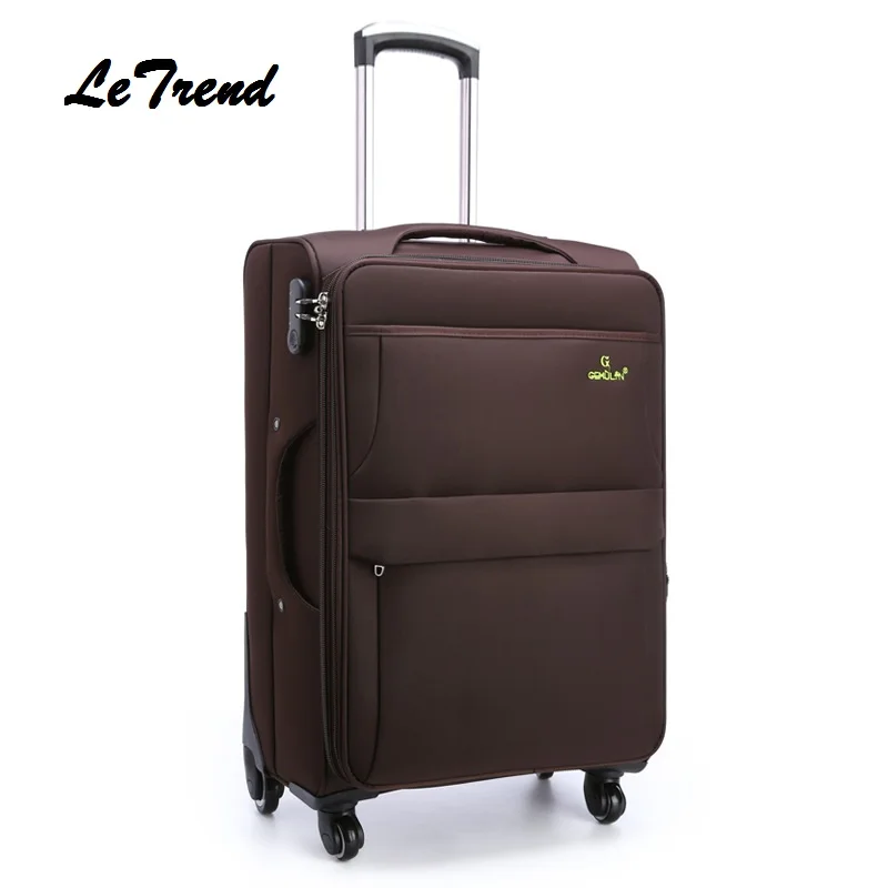 Letrend Men Rolling 28 Inch Luggage Spinner Travel Bag Suitcases Wheel