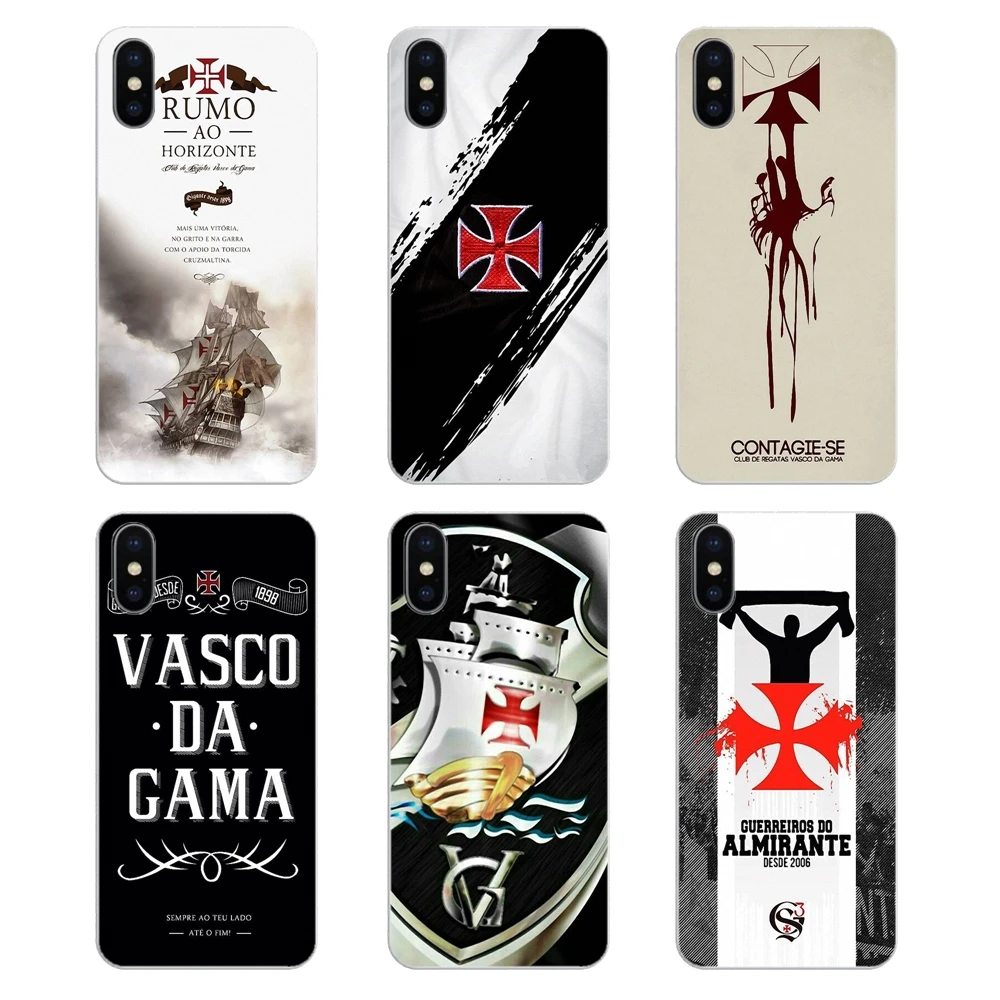 Clube de regatas vasco da gama Logo Soft Transparent Cases Cover For iPod Touch iPhone 4 4S 5 5S 5C SE 6 6S 7 8 X XR XS Plus MAX |