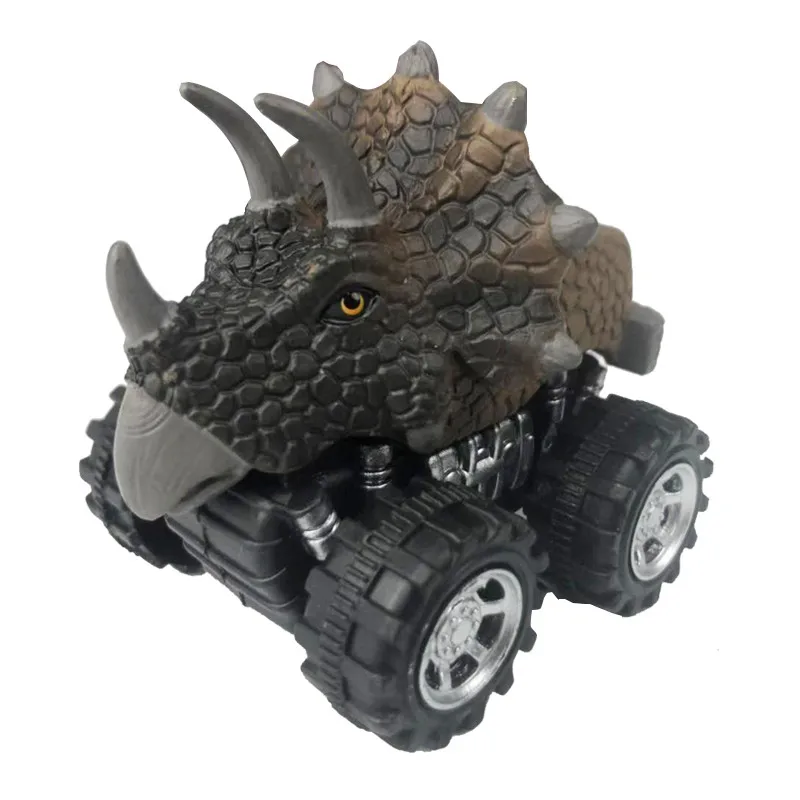 4 шт./компл. динозавра автомобиль игрушка динозавр тираннозавр рекс мини вытяните назад автомобиль модель игрушечный динозавр одежда на Рождество подарок для мальчиков детские игрушки 7 см