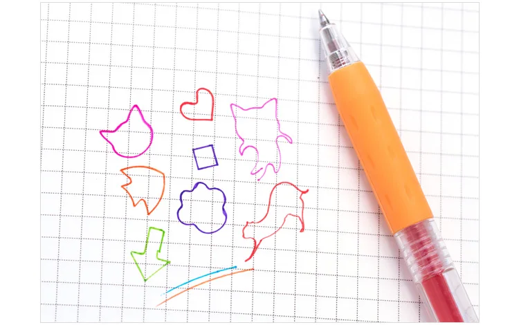 8 цветов гелевая ручка классический дизайн Quick-dry 0,5 мм шариковая канцелярские Подпись школьников письменные принадлежности a6427