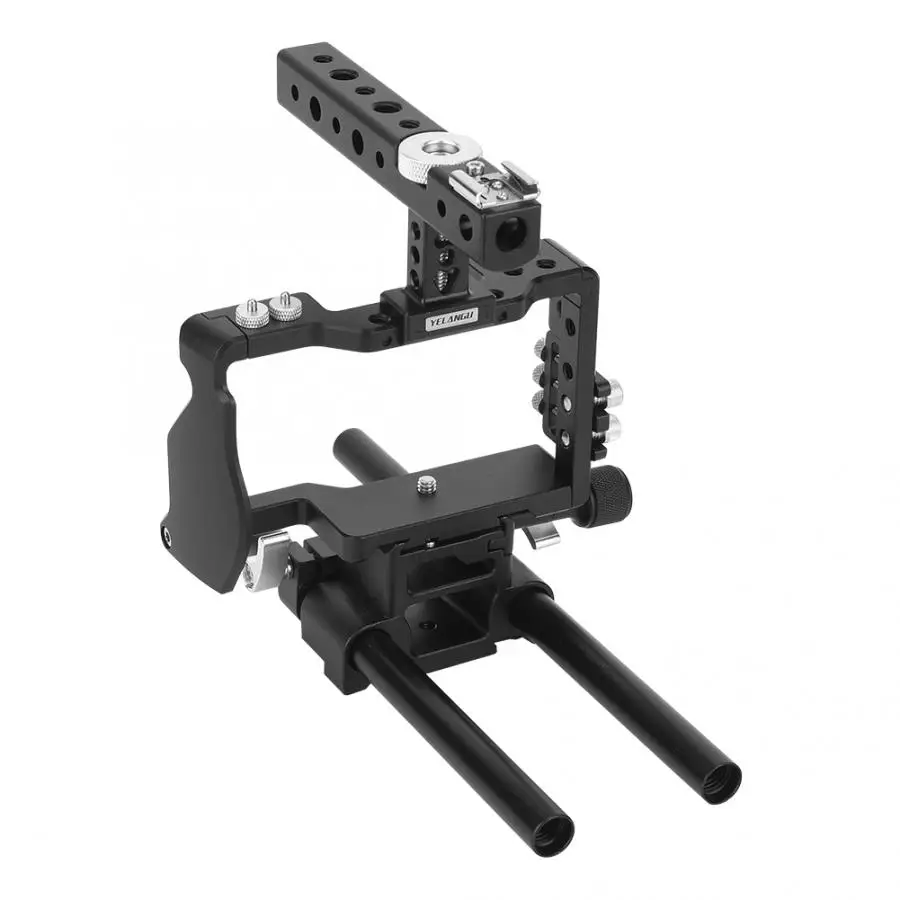 YELANGU C6 комплект клетки Верхняя ручка рукоятка стабилизатор для Sony A6000 A6300 A6500