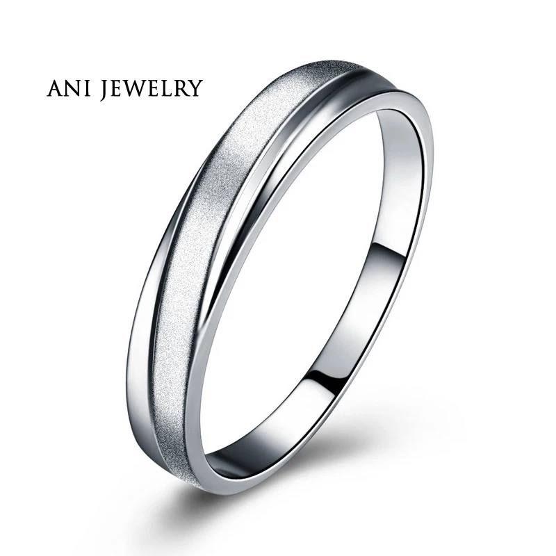 ANI 18 K розовое золото(AU750) женские обручальные кольца натуральный Сертифицированный I-J/SI 0,1 CT Бриллиант круглой огранки мужские обручальные кольца