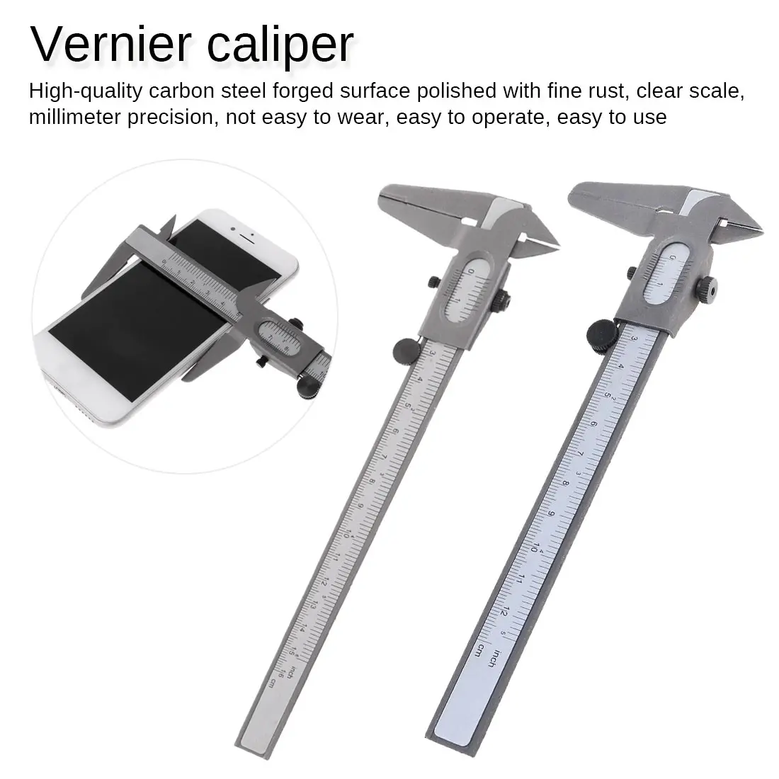 

1pc High-precision 0-120mm / 160mm Stainless Steel Mini Metal Calipers Gauge Micrometer Measuring Tools