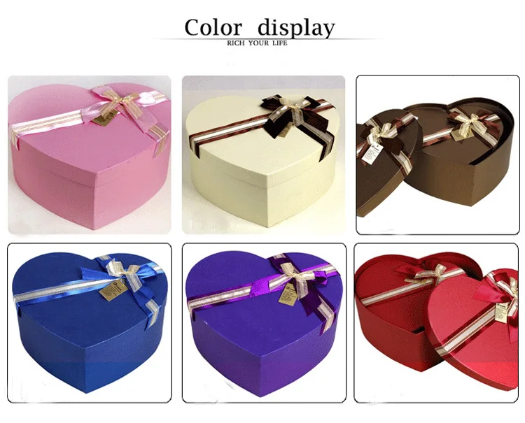 3 шт. Набор Цветочная коробка в форме сердца картонная подарочная коробка букет товары для цветов упаковочные материалы украшения для свадебной вечеринки