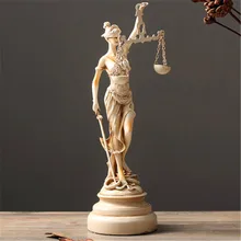 Леди правосудия богиня правосудия Themis половина-Длина фото или портрет статуя Европейский Стиль фигурки, украшения для дома, G1443