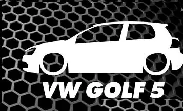 Автомобиль наклейка для Volkswagen GOLF1 golf2 golf3 golf4 golf5 golf6 golf7 mk1 mk2 mk3 mk4 mk5 mk6 mk7 - Название цвета: GOLF 5 white