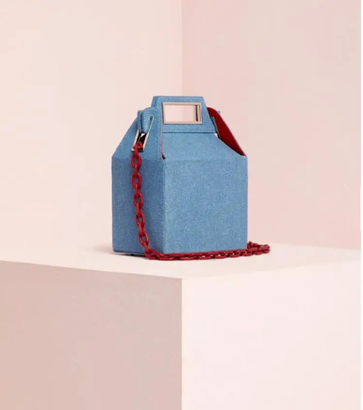 Дизайнерская роскошная женская акриловая сумка-клатч в форме коробки, сумка через плечо, акриловая коробка, клатчи, вечерняя сумочка, кошелек - Цвет: Небесно-голубой