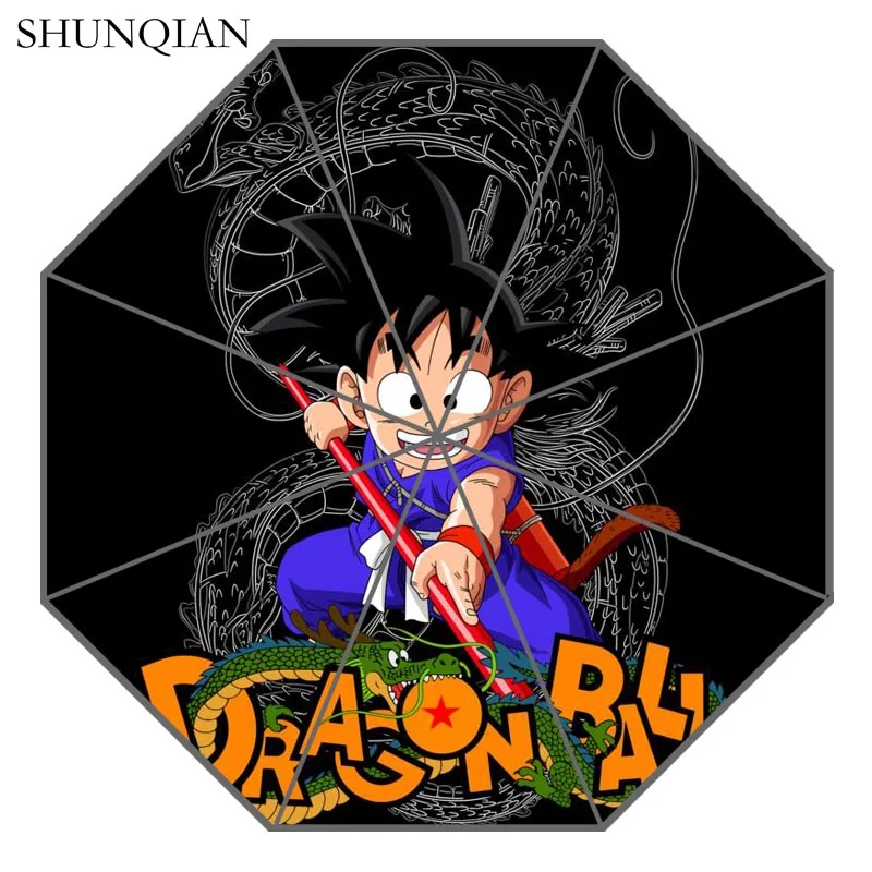 P# Dragon Ball Z 04 Зонт с индивидуальным принтом складной зонт от солнца и дождя для путешествий неавтоматический декоративный зонт высокого качества - Цвет: 4