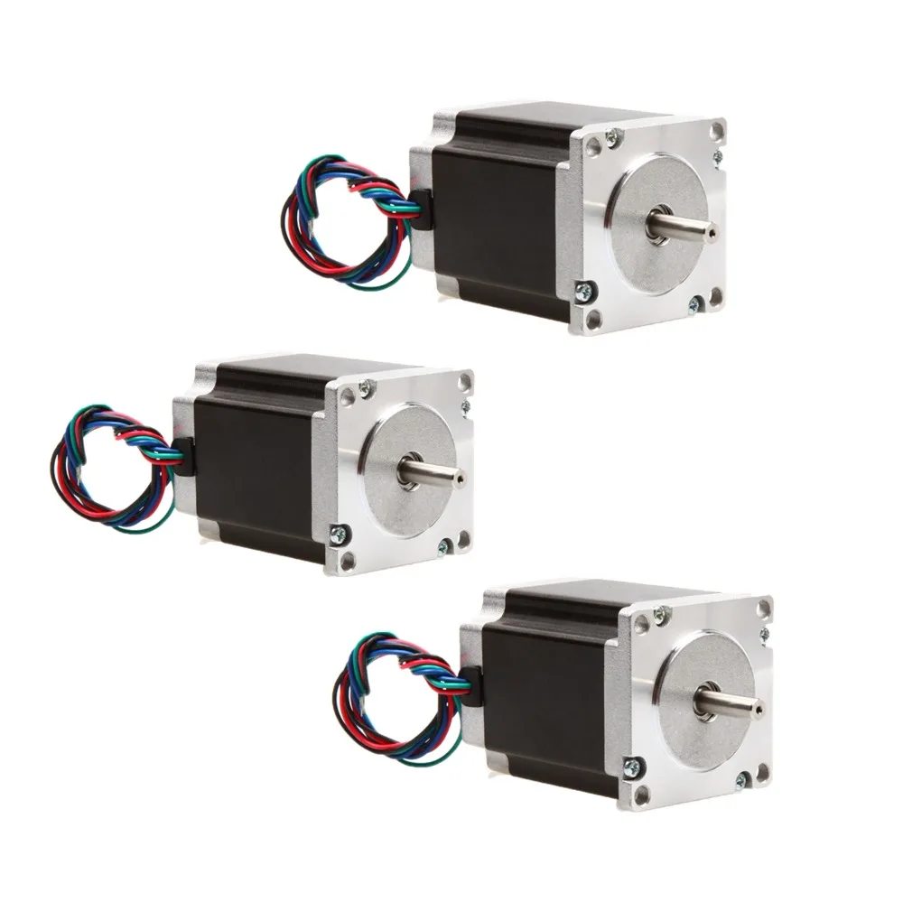 

Free Ship to US/EU Stepper Motor 3pcs Nema 23 270 oz.in 1.9NM single shaft 3A 23HS8430 CNC router kit High Torque Low Noise