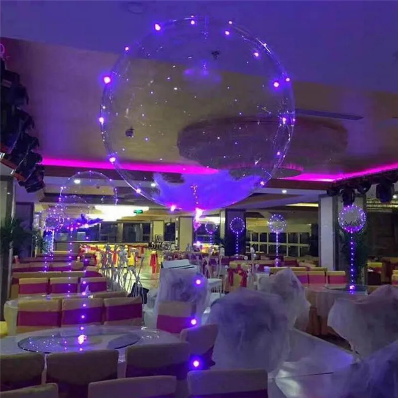 123 18-дюймовый светящийся светодиодный шар 3 м светодиодный воздушный шар струнные огни круглый пузырь гелий воздущные шары Детские игрушки Свадебная вечеринка украшения