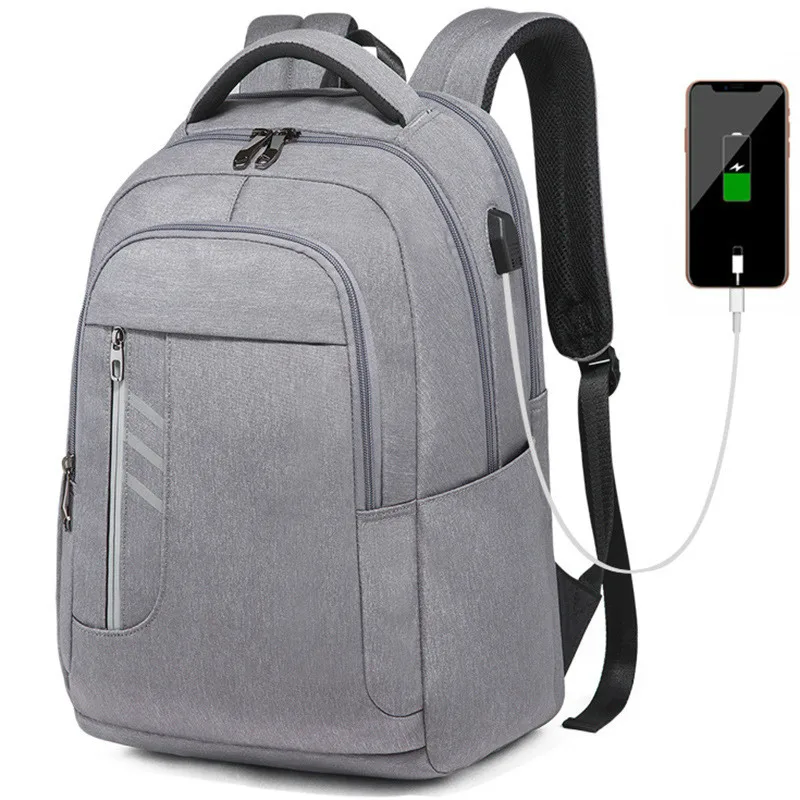 

2019New Fashion Men's Backpack USB Charging Bag Waterproof Multi-function Rucksack school Laptop Backpack For Teenager