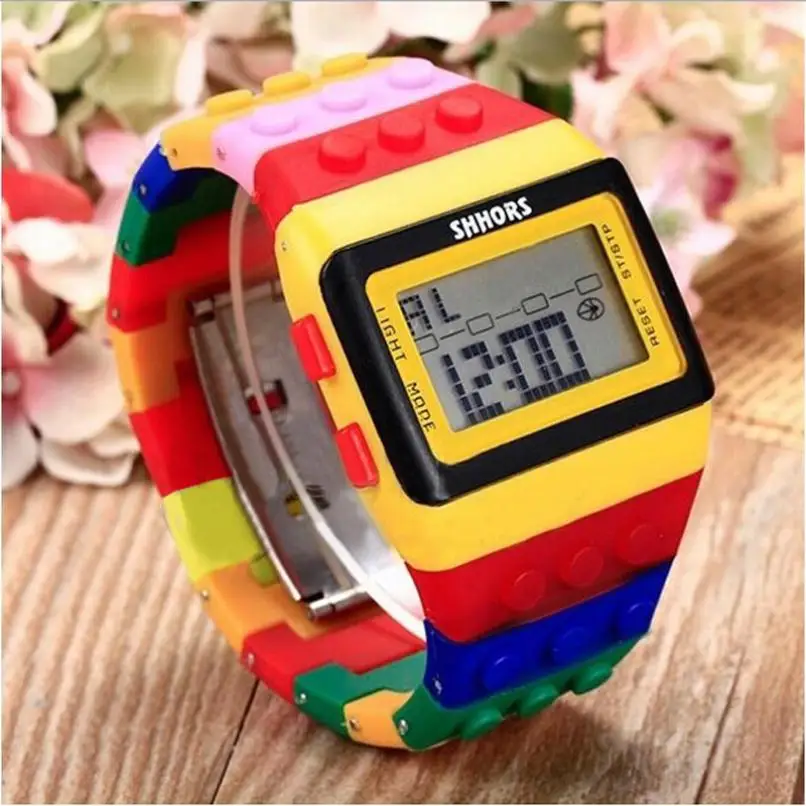

#5001 Rainbow Unisex Colorful Digital Wrist Watch