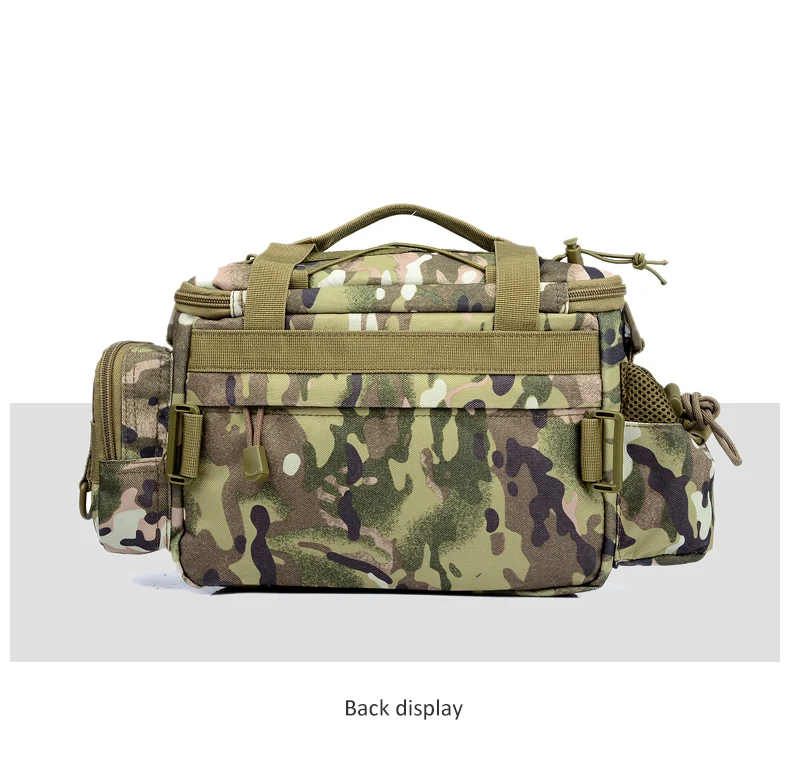 Новая сумка для рыбы, многофункциональный карманный мужской рюкзак для путешествий, сумка на плечо, камуфляжная тактическая ручная сумка XA28G