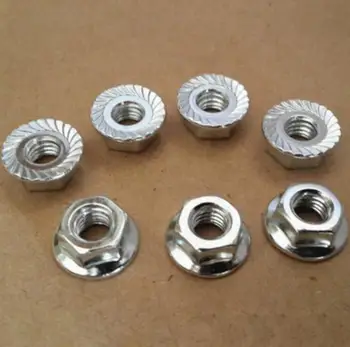 

Zinc Plated Left Hand Flange Nuts Hexagonal metric hex spin Lock Nuts Qty 20